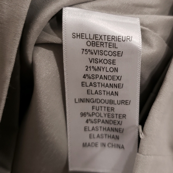 Adrianna Papell beaded neckline gathered front sleeveless dress size 6 - Picture 6 of 7